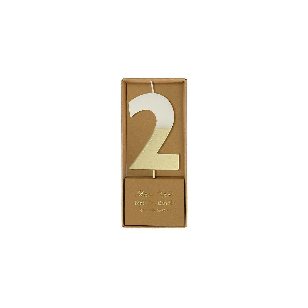 Gold-Dipped Number Candles - Image 4