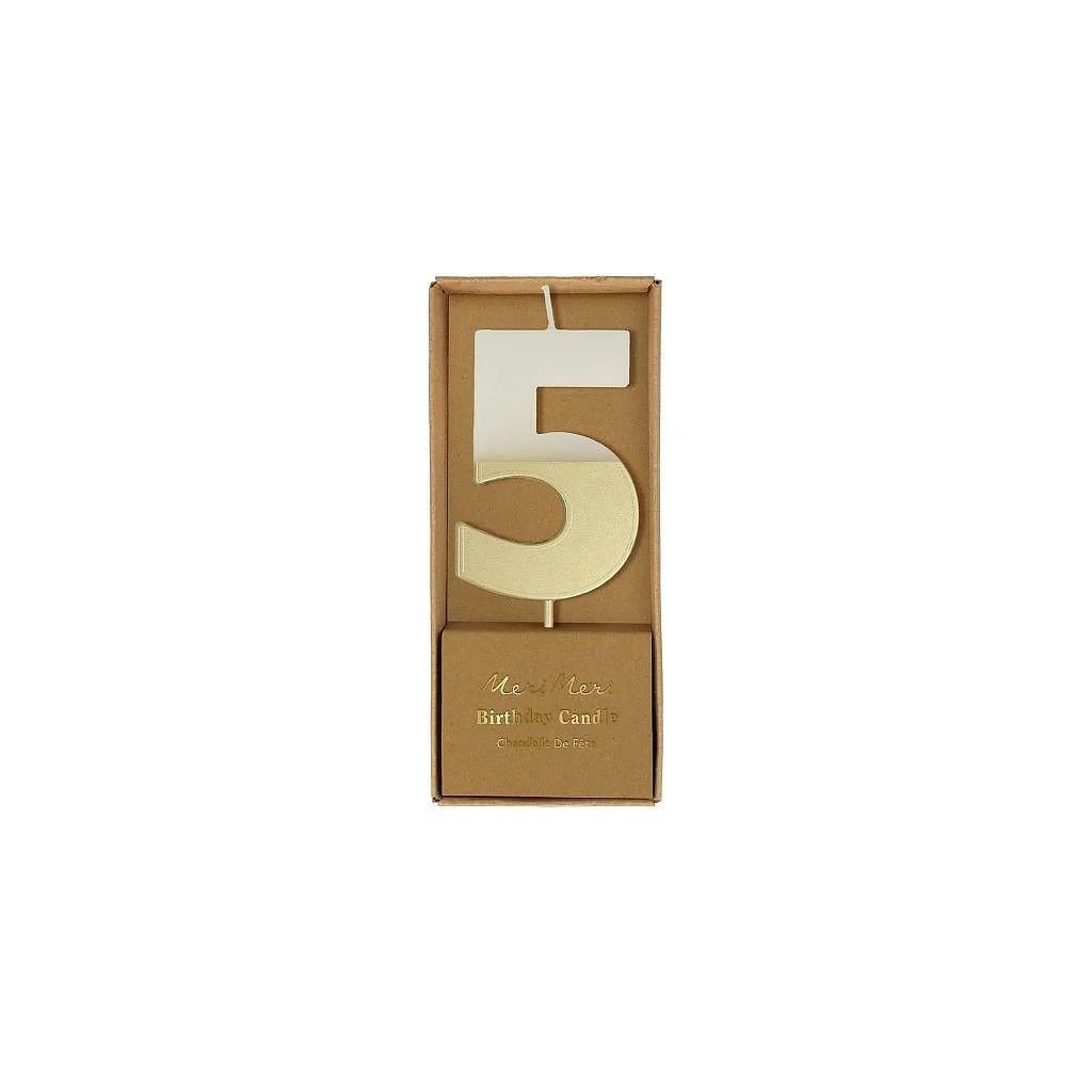 Gold-Dipped Number Candles - Image 7