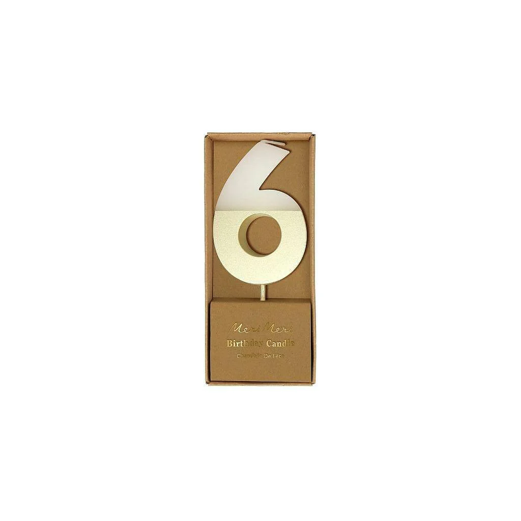 Gold-Dipped Number Candles - Image 8