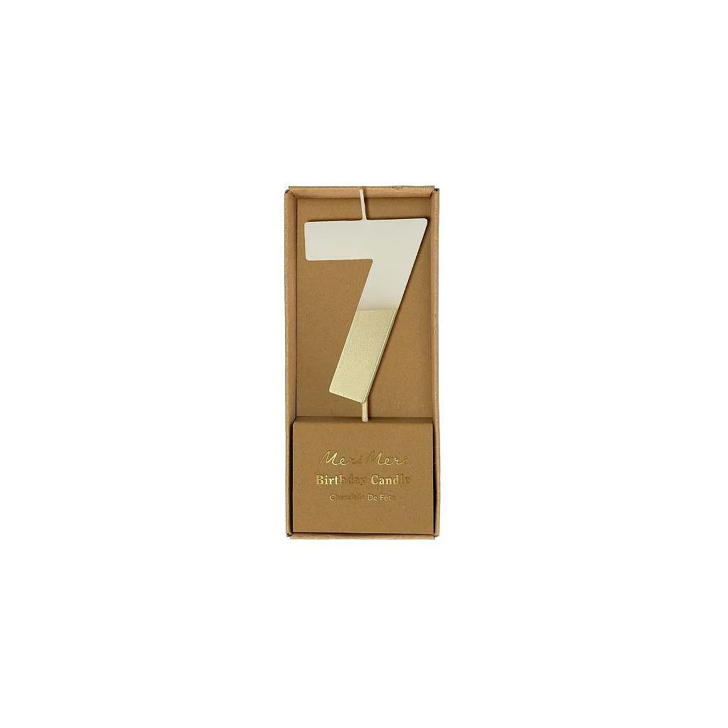 Gold-Dipped Number Candles - Image 9