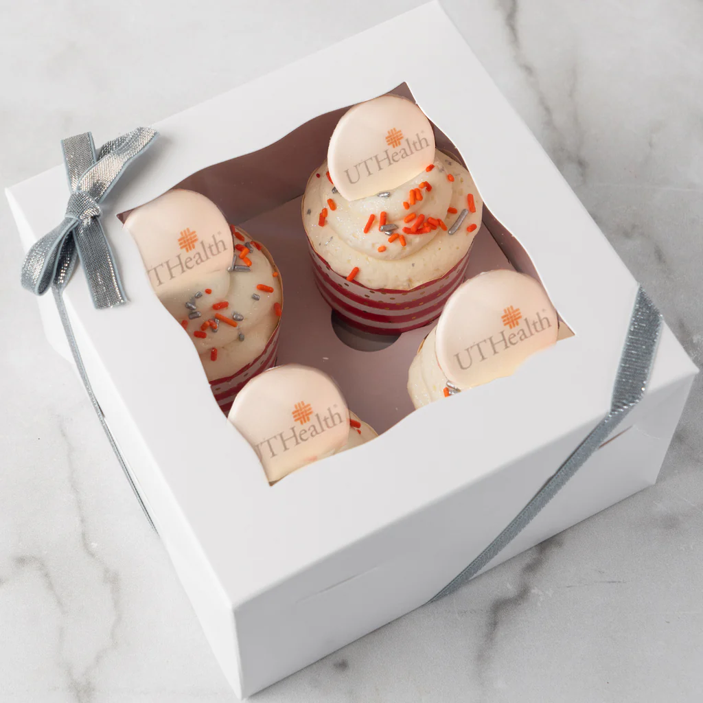 Photo & Logo Cupcake Gift Box, 4-Pack - Image 3