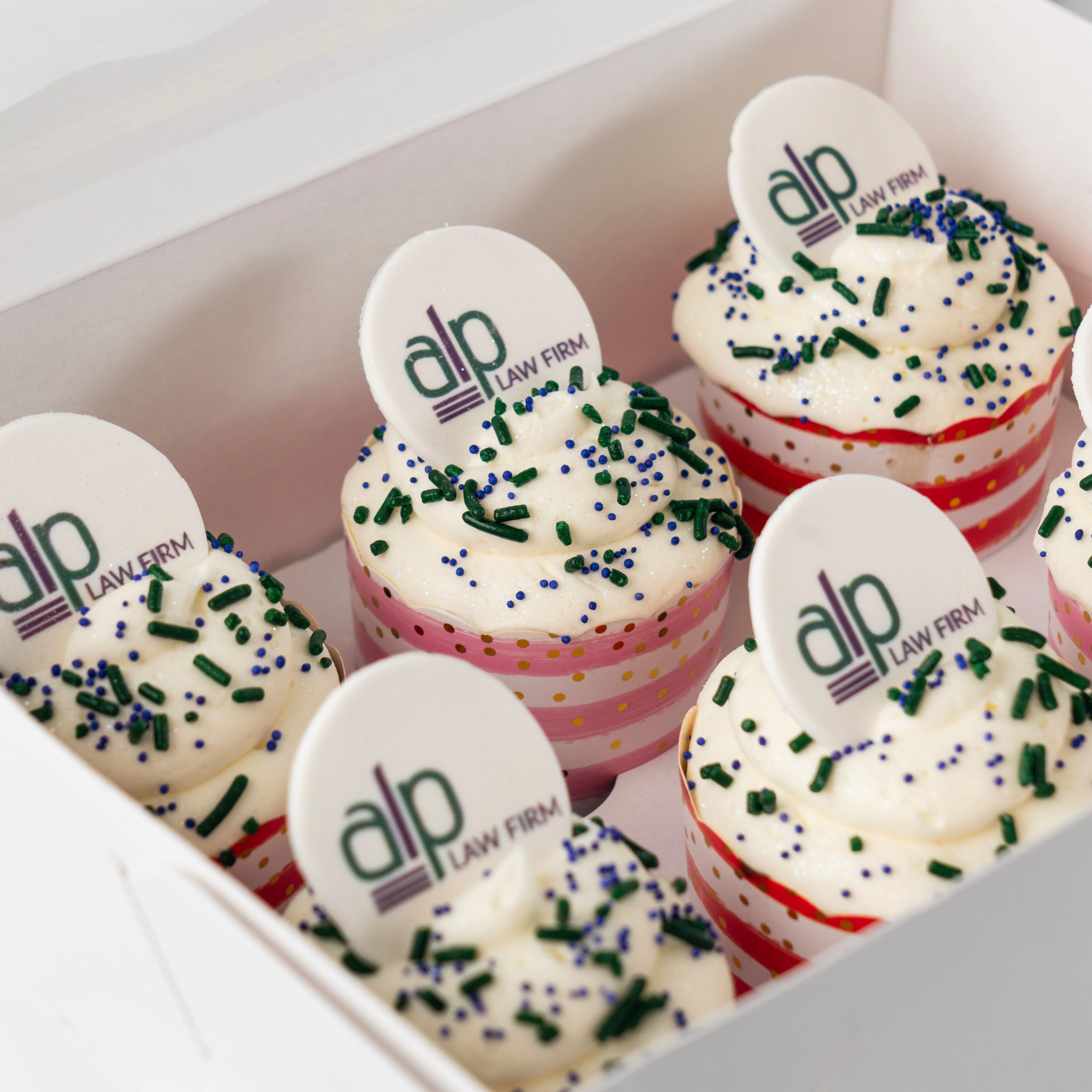 Photo & Logo Cupcake Gift Box, 6-Pack - Image 3